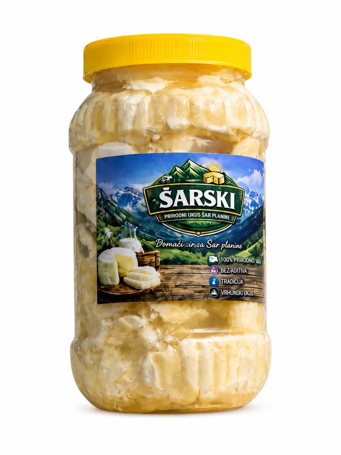Šarski sir u tegli 2kg